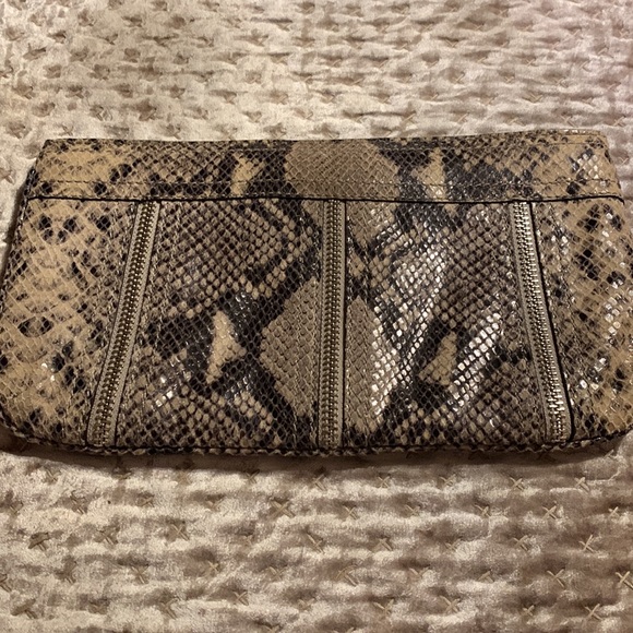 Michael Kors snakeskin clutch purse - Picture 3 of 4